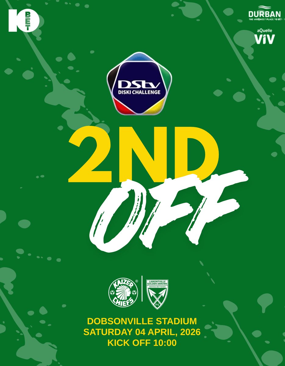 goldenarrowsfc1's tweet image. 2ND HALF 

2nd half underway, last 45 minutes of play left. Goalless at the break, let’s see what the next 45 minutes have in store

Kaizer Chiefs 0️⃣- 0️⃣Lamontville Golden Arrows  

#10betgoldenarrows #juniorsthende #greenandgold #asidlali