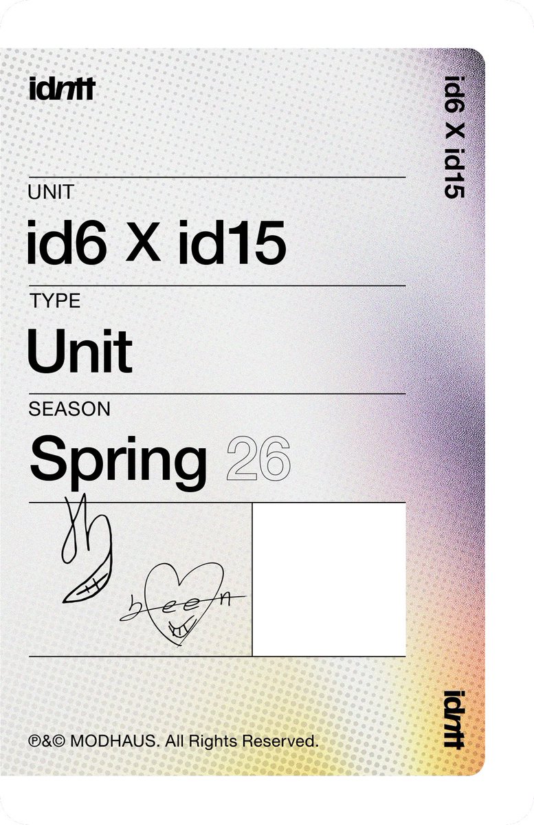 id6feed's tweet photo. 🎞️ objekt release!  

juho &amp; gyeongbeen spring26 401z
id6 x id15 unit type objekt   

#idntt #아이덴티티 
#kimjuho #김주호 https://t.co/55O1SiouoZ