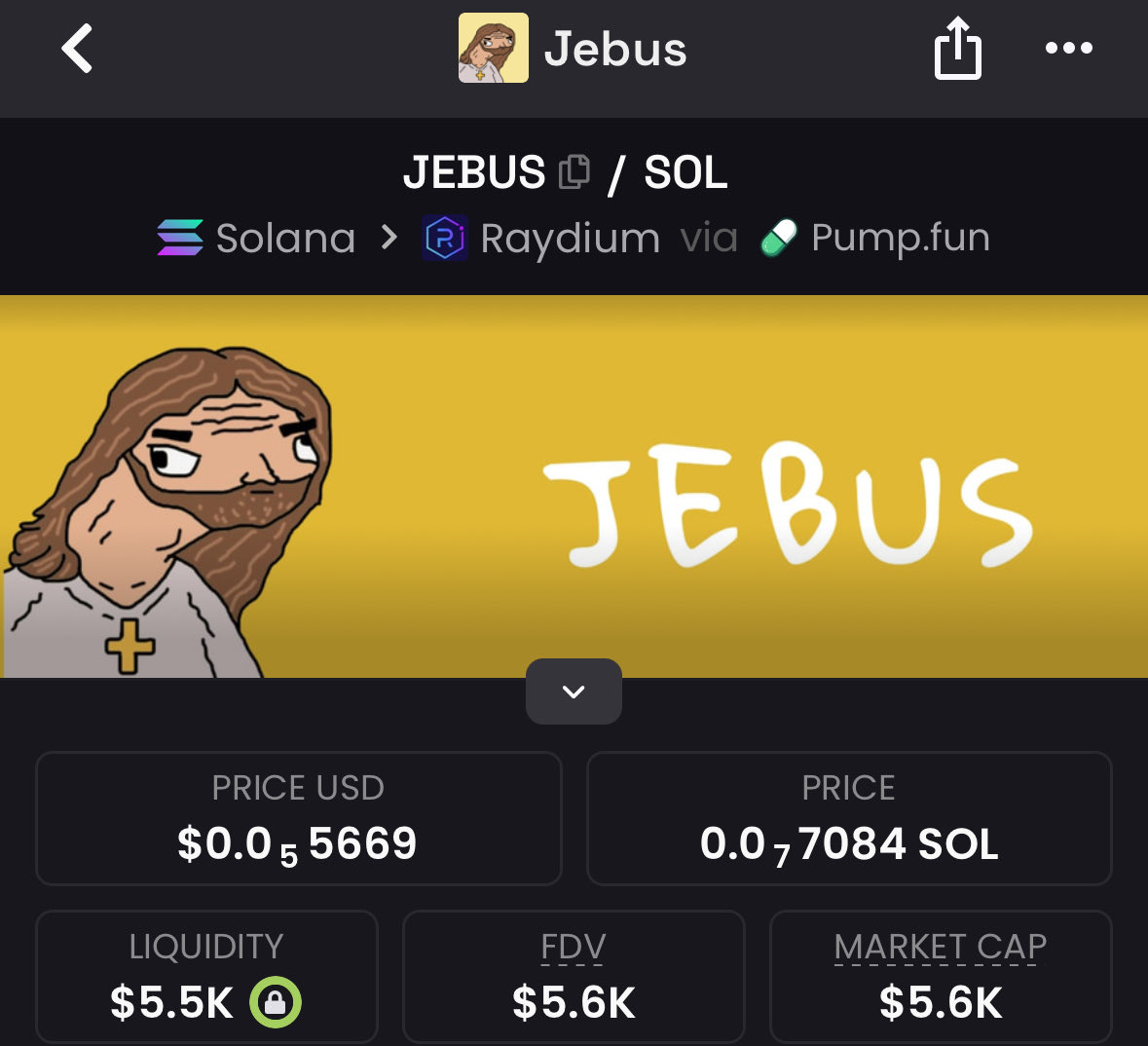 $jebus

Eq6EbaE8hWKpw4QY9Jrt54p5uhQeBq191Z1UNmmEwdpJ

Higher 🔥