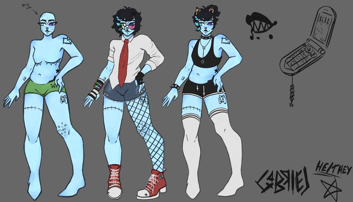 smool_demon's tweet photo. a wip of my presonas ref sheet as a first post :P https://t.co/RmxTe879GK