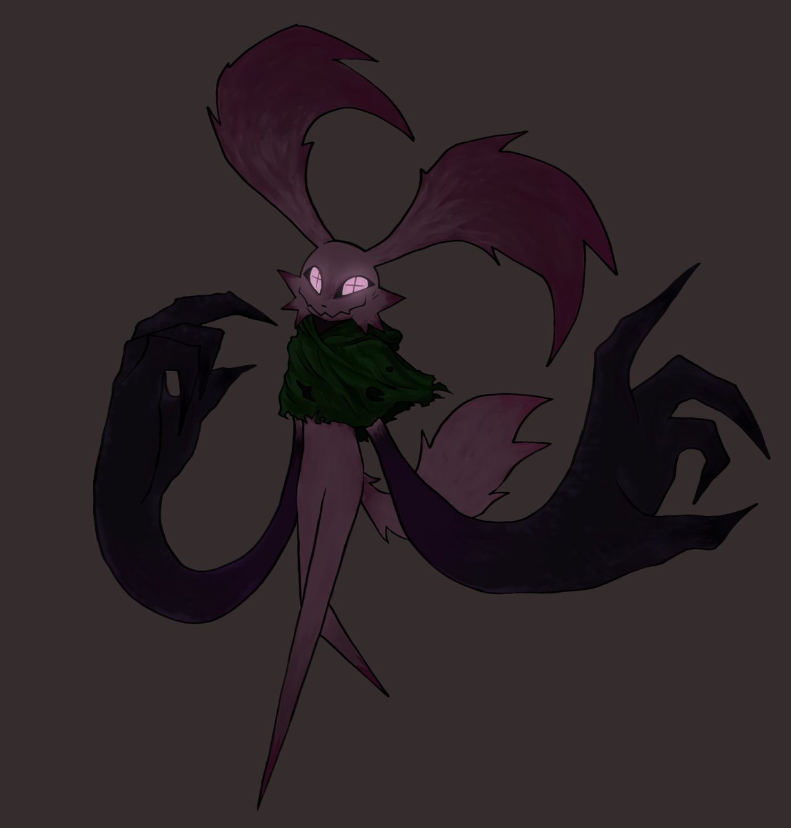 _littlegoobster's tweet photo. A sweet 26 year old unemployed apex predator fumbunk who's dreams to become a 'Great Cosmic Mega-villain' but her unconditional love from her family holds her back.

 Meet Lavynn C. Xylevazol,  !
Final render https://t.co/hVWlhwgPbH