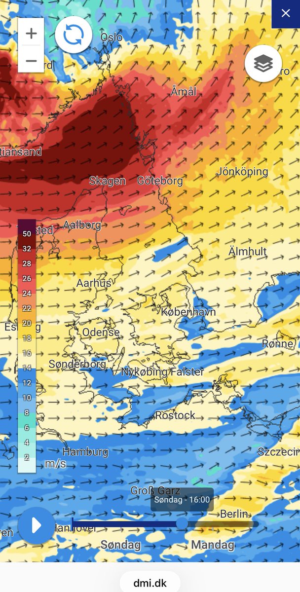 Stormen Dave med orkanbyar ankommer Bohuslän på påskdagens eftermiddag