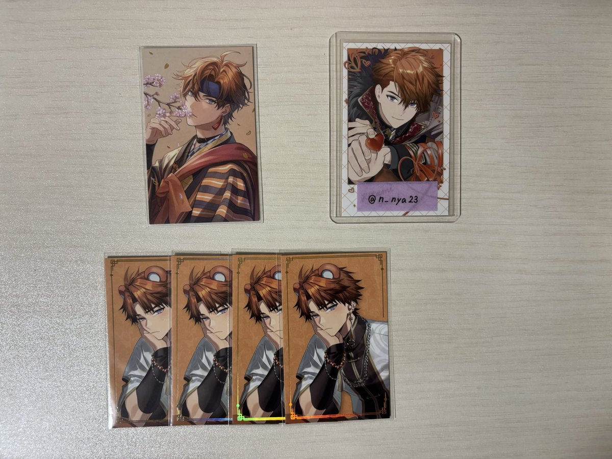 n_nya23's tweet photo. 【交換・譲渡】 にじさんじ 3SKM 2周年 2nd Anniversary チェキ チェキ風カード

求┊ 画像3枚目上段🧡花冠の絵柄 or 定価+送料

譲┊ 画像1〜2枚目

郵送でのお取引のみ
💜白衣装は交換のみ
買取の場合まとめての方優先
お気軽にお声掛けください◎ https://t.co/LbS3MQuPD0