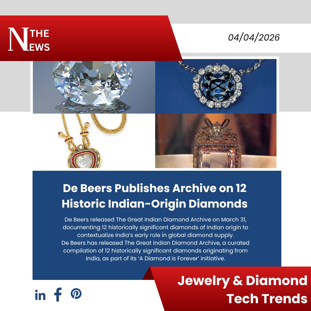 SpherePlugins's tweet photo. De Beers Publishes Archive on 12 Historic Indian-Origin Diamonds
.
#JewelryAndDiamondTechTrend #diamondindustry #JewelryIndustry #DiamondNews #saturdayNewsday #saturdayThoughts #technews https://t.co/IFJiFPuJHB