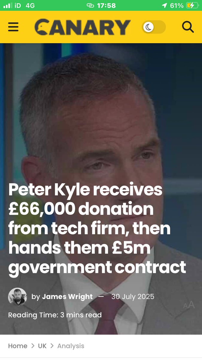 <a href="/MirrorPolitics/">Mirror Politics</a> What this corrupt cunt Peter Kyle?