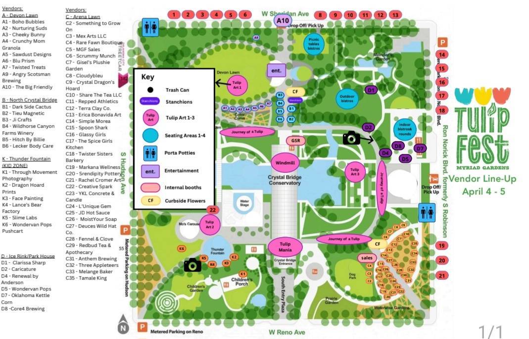 Tulip FEST from 9am -6pm at the Myriad Gardens in Oklahoma City.💛  Stop by Share The Tea's booth. We would ❤️to see you. 

#ShareTheTea #SnTEAEnterprise 
#Live2Learn #SmallBusiness