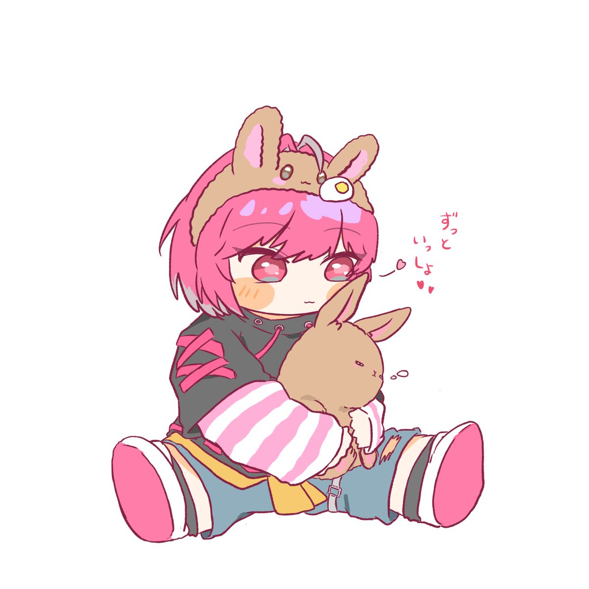 みかさ絵 みかさくんとうさぎさんを守り隊