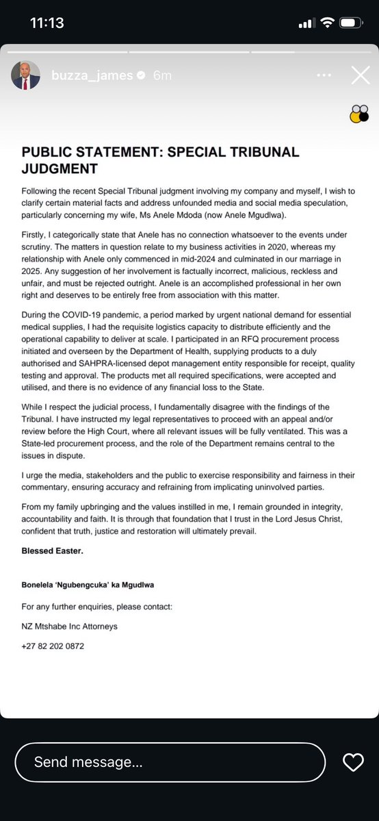 Sanele Nkosi tweet media