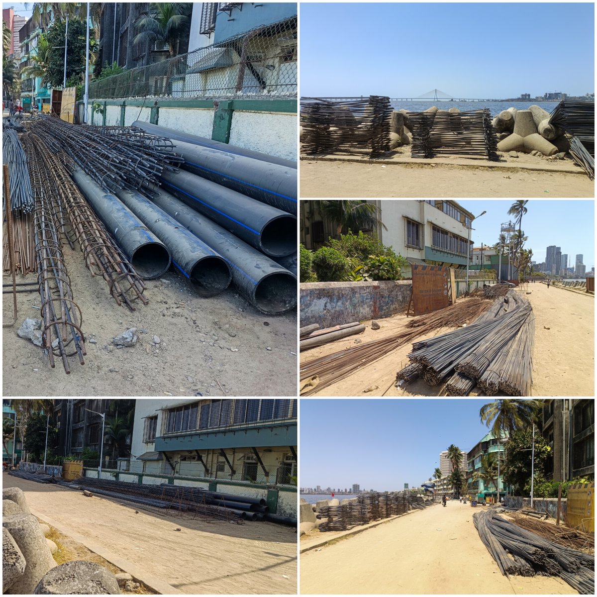 saveshivajipark's tweet image. Open spaces in Mumbai already are in scarcity &amp;amp; now @mybmcInfra @mybmc is even encroaching the Dadar Chowpatty where people come to relax &amp;amp; walk. How are we supposed to walk in these spaces that supposed to be for common people? Now who should be fined ? People who walk or BMC ?