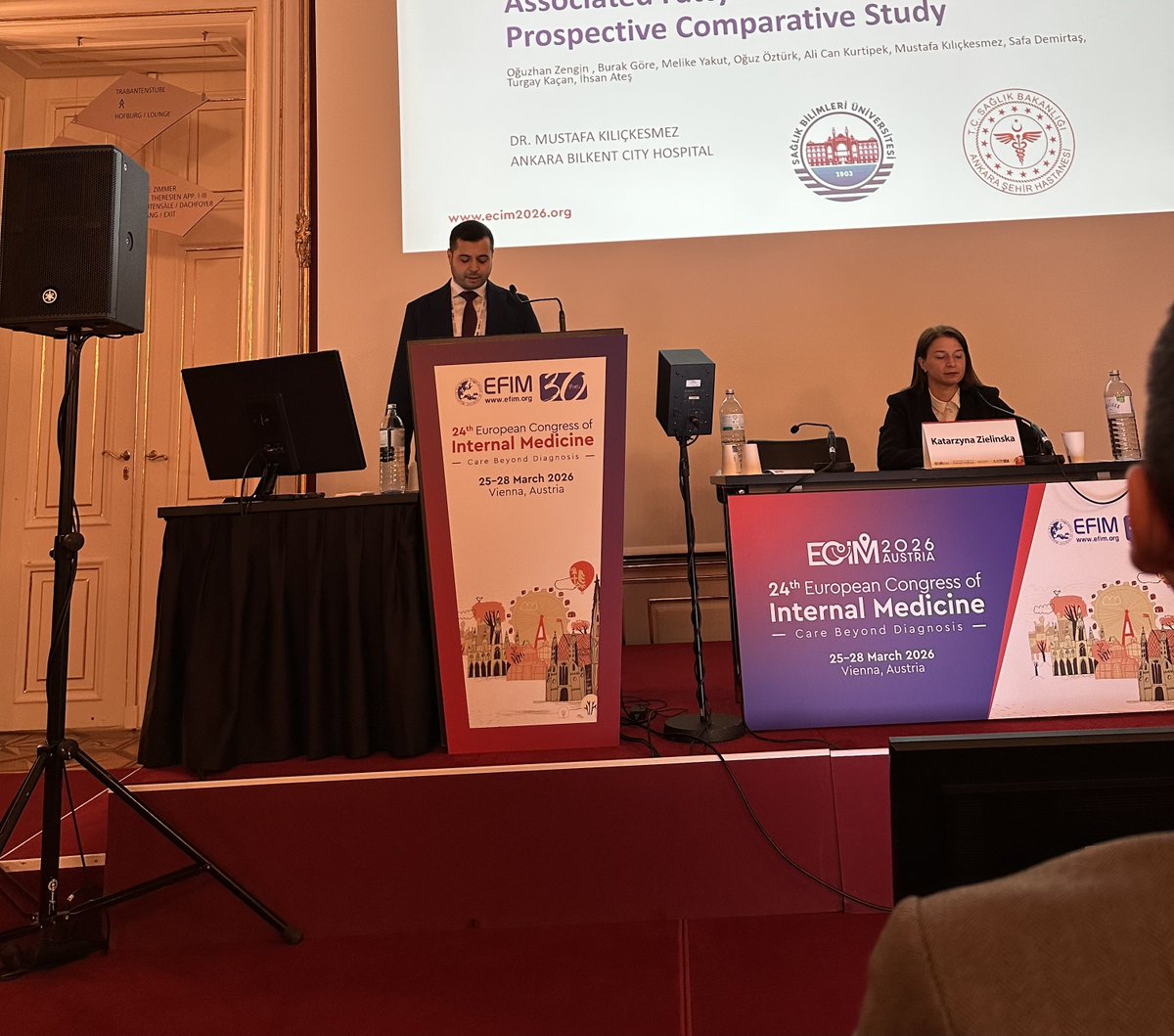 KlcksmzM's tweet photo. Honored and grateful to be at the European Congress of Internal Medicine 2026, Vienna.

#EFIM #ECIM2026 #InternalMedicine #Vienna https://t.co/vi5gq8ohOA