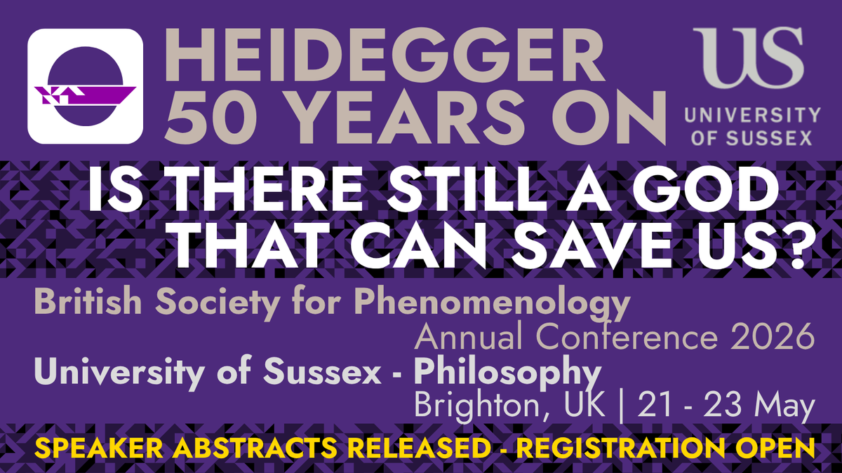 British Society for Phenomenology tweet media