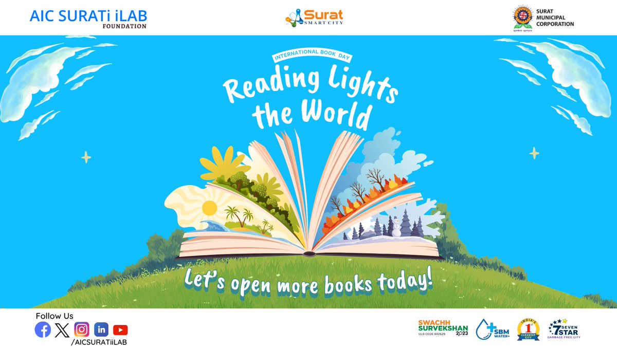 AICSURATiiLAB's tweet photo. 📚✨ Celebrating World Book Day — a tribute to stories, knowledge, and imagination that inspire generations! 🌍💡

#WorldBookDay #BooksForLife #PowerOfReading #KnowledgeIsPower #aicsuratiilab #startup https://t.co/w82po6HAZy
