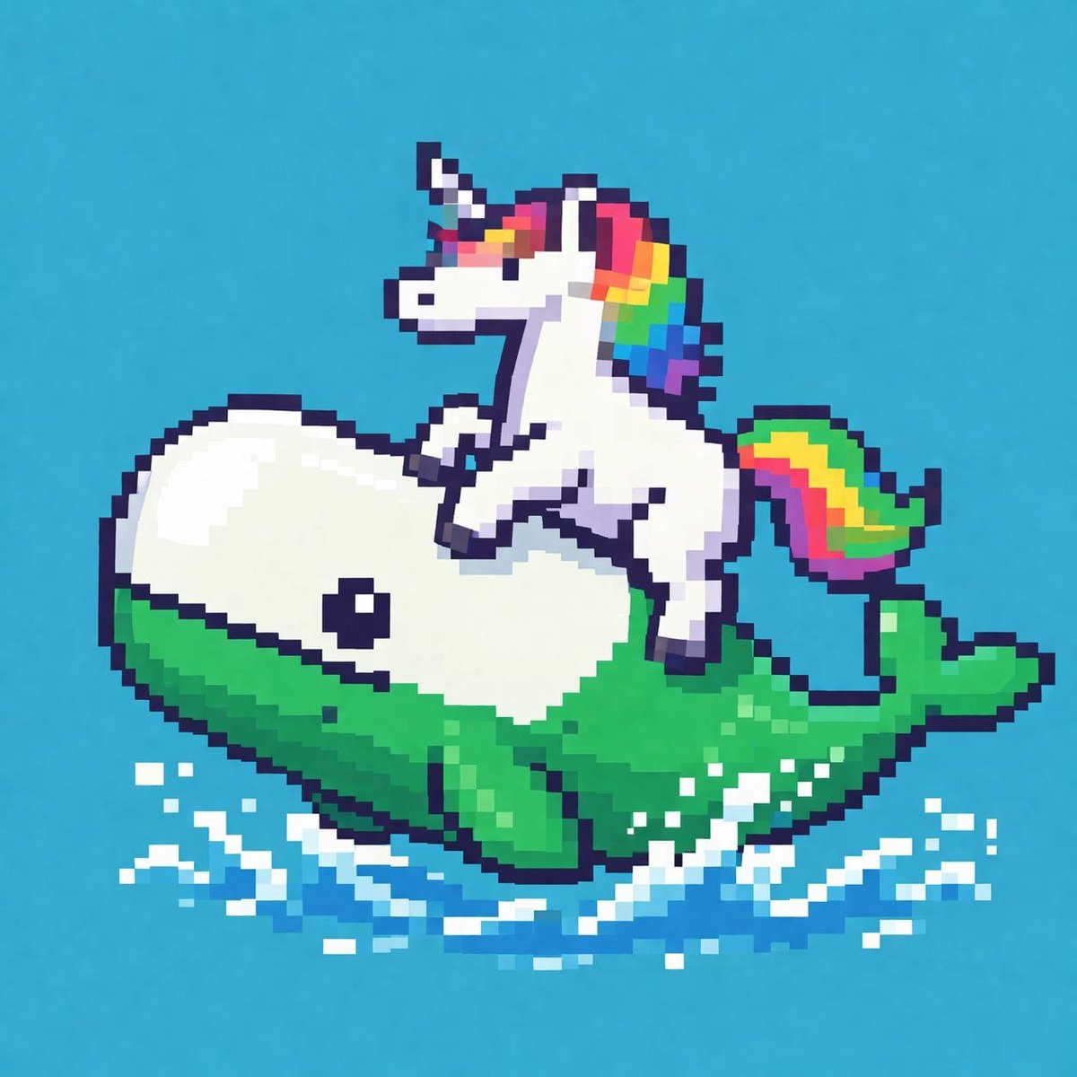 Pixelated Farting Unicorn tweet media