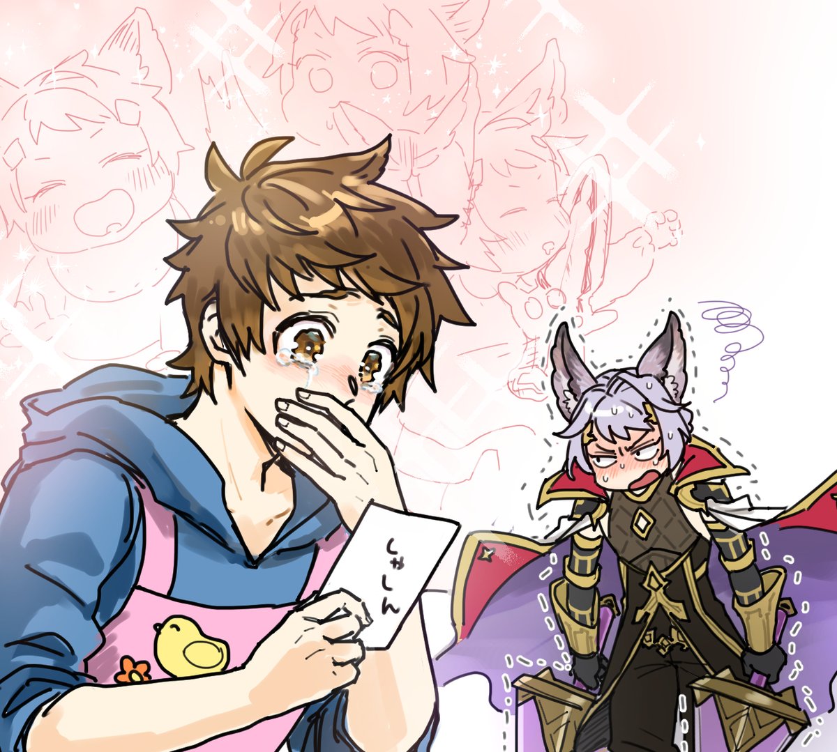 カトル「団長さん、「おもいでてちょう」見て泣くのやめてもらっていいですか」