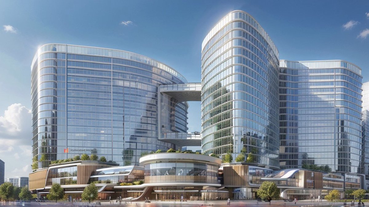 HydREGuide's tweet photo. Latest Status of the Raheja–Brookfield Mall &amp; Office project opposite IKEA. This is likely to be Hyderabad’s first true luxury mall, with a planned 14-screen multiplex https://t.co/a5TgGOOwpP