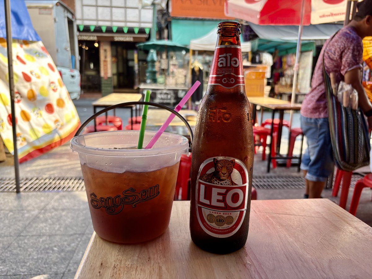 No visit to Khaosan Road is complete without a bucket of alcohol and a large Leo. Yes, I know it’s early.
