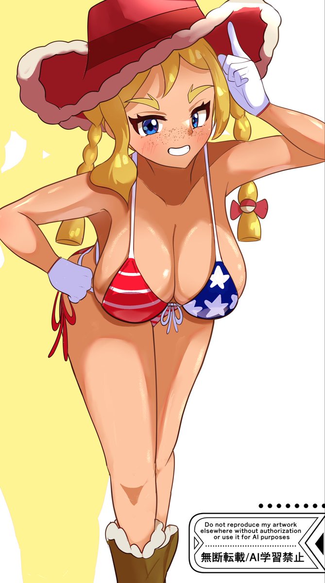 今1番星条旗ビキニが熱いキャラ
#pokemon 
#ポケモンチャンピオンズ 