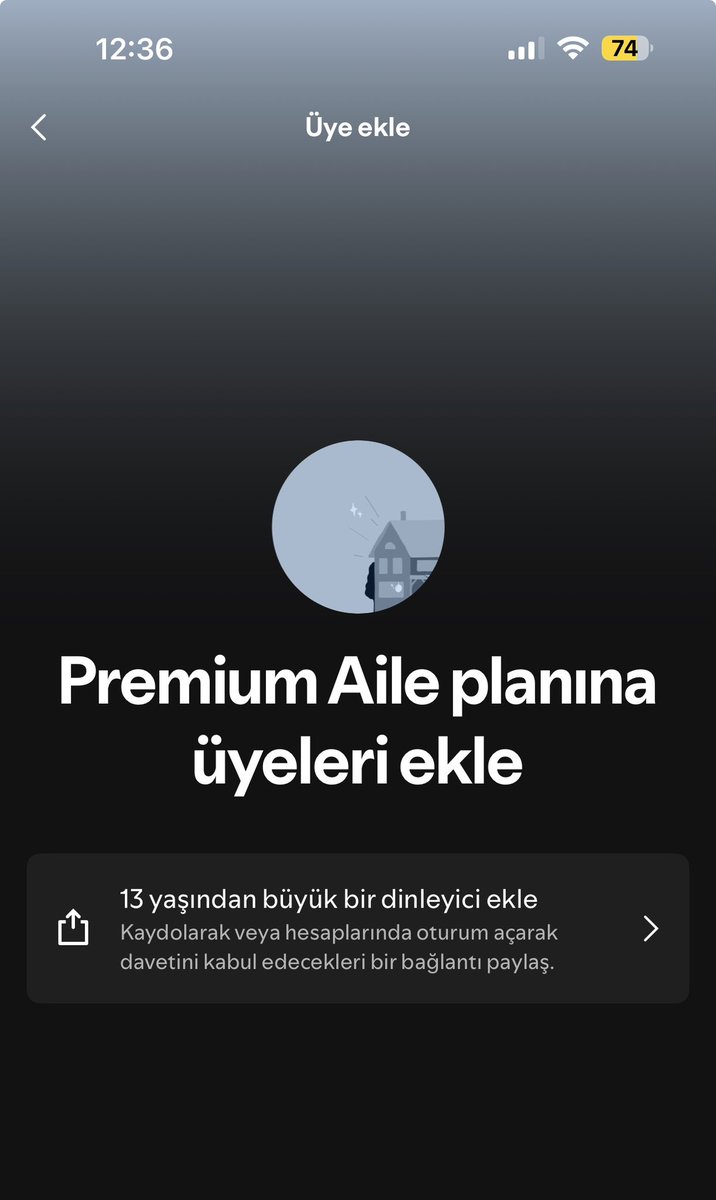 evliveoyuncu's tweet photo. @Spotify hi! I am trying yo setup/add a managed account on my Family plan but there is no such option. Can you help me pls? There is only option to add a member above 13. @SpotifyTurkiye https://t.co/G2E4ThgOvC