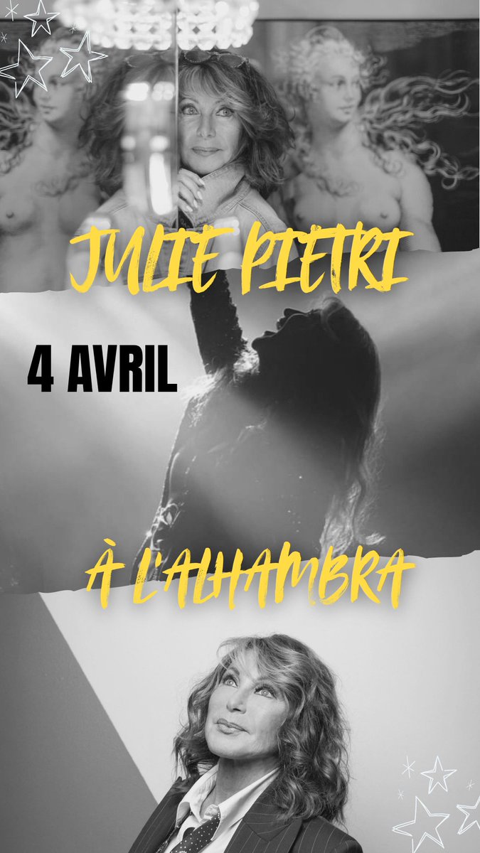 melodyfpotter's tweet photo. 🎤 C’EST AUJOURD’HUI OU JAMAIS ! 🎤
L’Alhambra, sa scène intimiste et l’énergie incroyable de @Julie_Pietri vous promettent un concert exceptionnel.
📅 Samedi 04 avril 2026
Ne laissez pas passer cette soirée remplie de musique et d’émotions ⚡ https://t.co/sk24R681mV