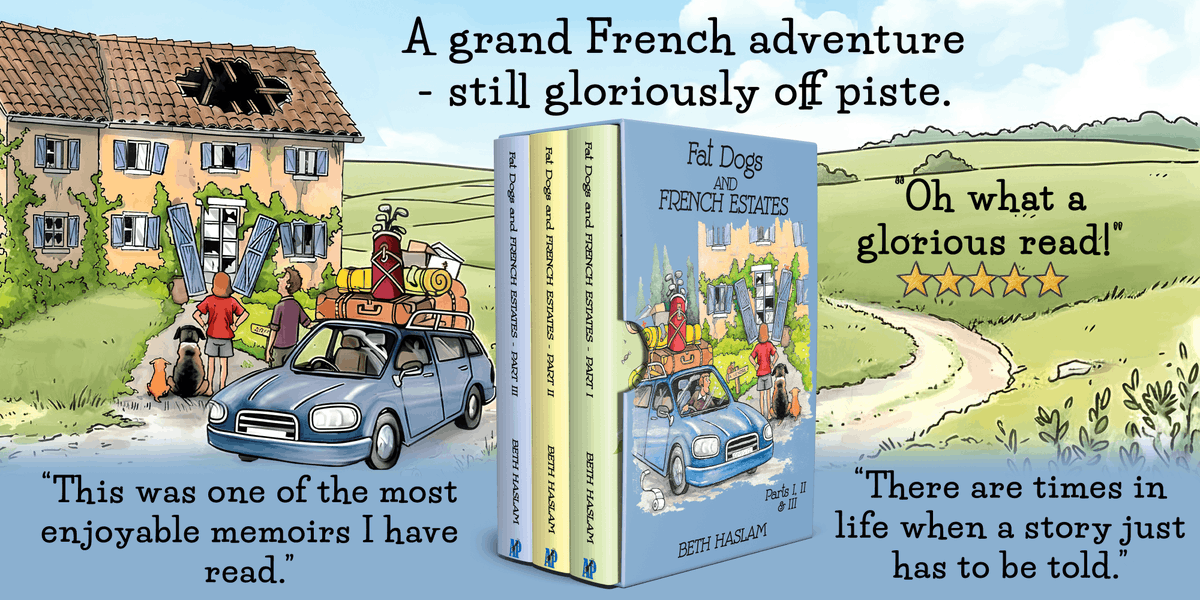 fatdogsfrance's tweet image. Buying a second home in France. Simple? Not for us! Join my Fat Dogs and me to find out what happened. But beware, there's never a dull moment! 🇫🇷🐾 #BooksMakeGreatGifts #bookstoread #Booklover
bit.ly/3n1qa5i
