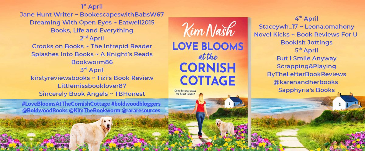 BookishJottings's tweet image. Curl up with this gorgeous #ContemporaryRomance by @KimTheBookworm #LoveBloomsattheCornishCottage published by @BoldwoodBooks. Read the @BookishJottings review here: bookishjottings.com/2026/04/04/lov… @rararesources #BoldwoodBloggers #BookReview #BlogTour #RomanceBooks #RomanceNovels