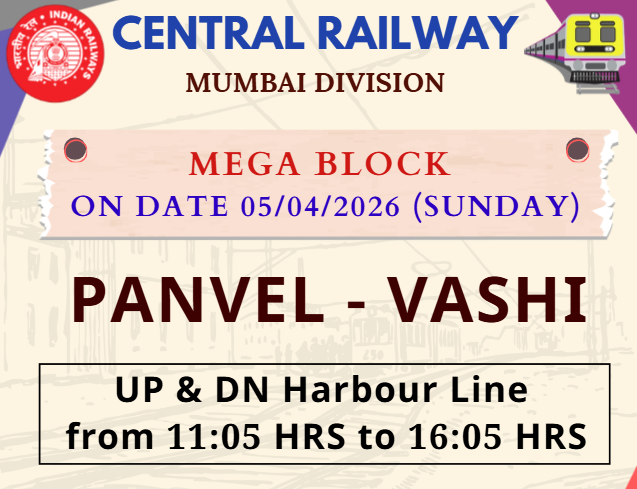 drmmumbaicr's tweet photo. #MEGA_BLOCK ON DATE 05/04/2026 (SUNDAY)
@Central_Railway @YatriRailways https://t.co/64gSYmTr1g