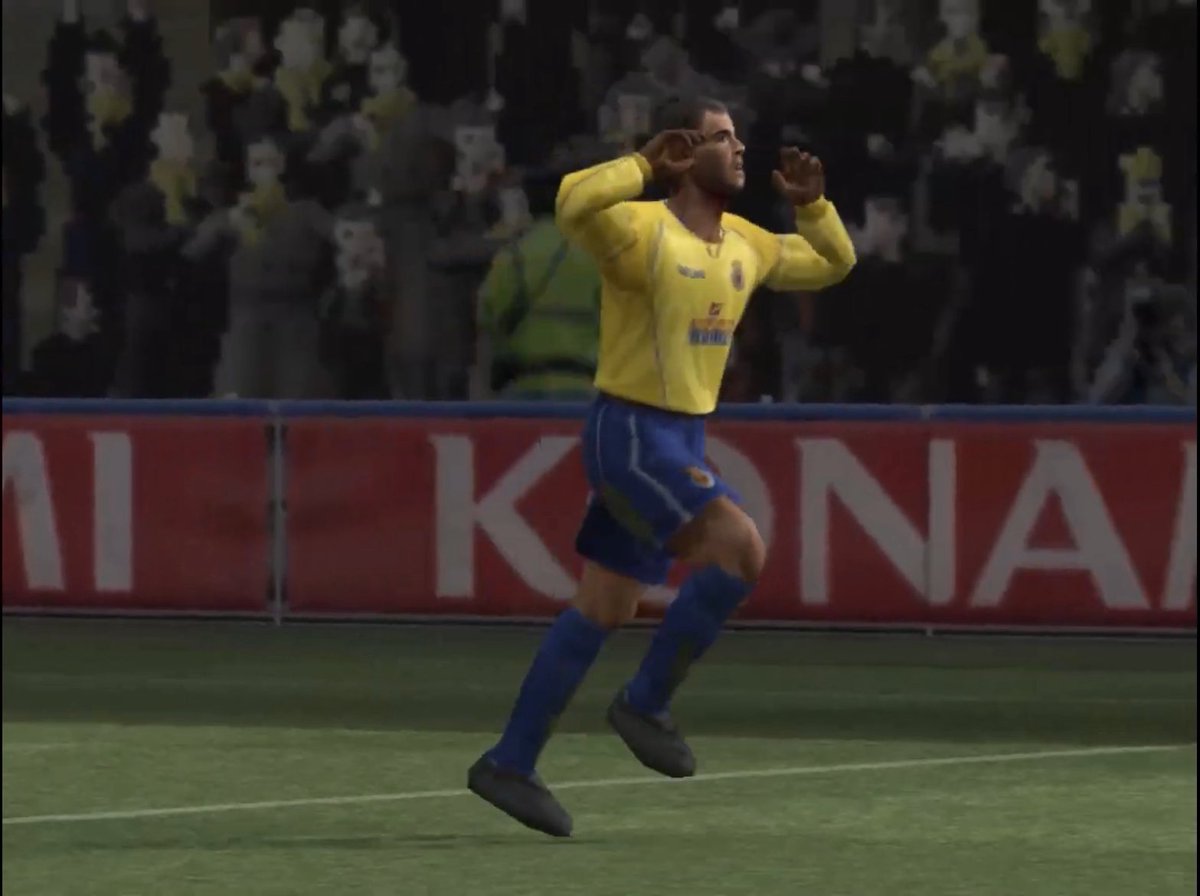 PesEmotion's tweet photo. Juan Román Riquelme en Pro Evolution Soccer 4, el cerebro del Villarreal https://t.co/hJNu05BxxA