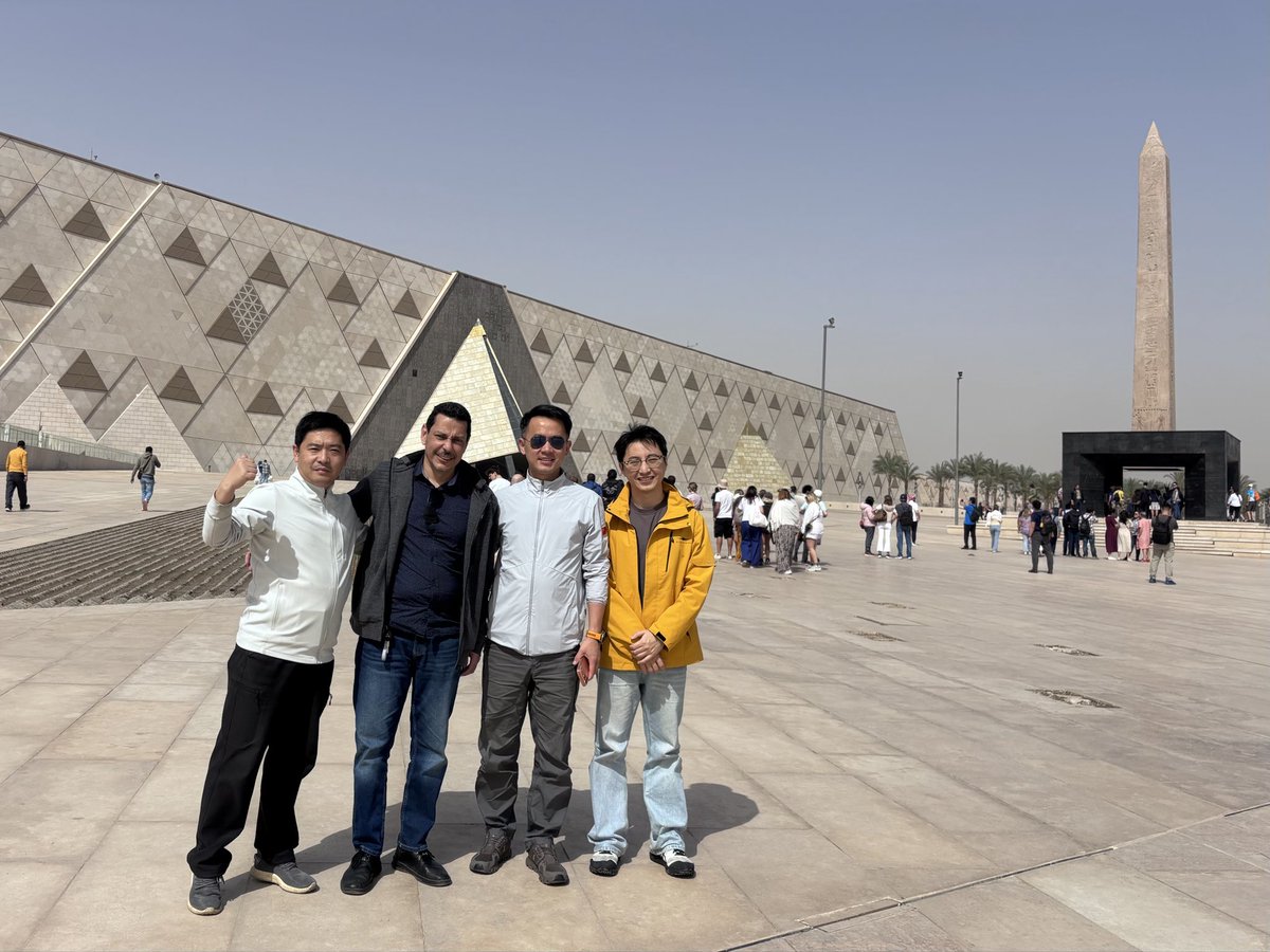 NoorFanCairo's tweet photo. Very enjoyable visit to the Grand Egyptian Museum. Thanks to Dr Haitham Akah for the kind arrangement. https://t.co/31RrHYjyJ0
