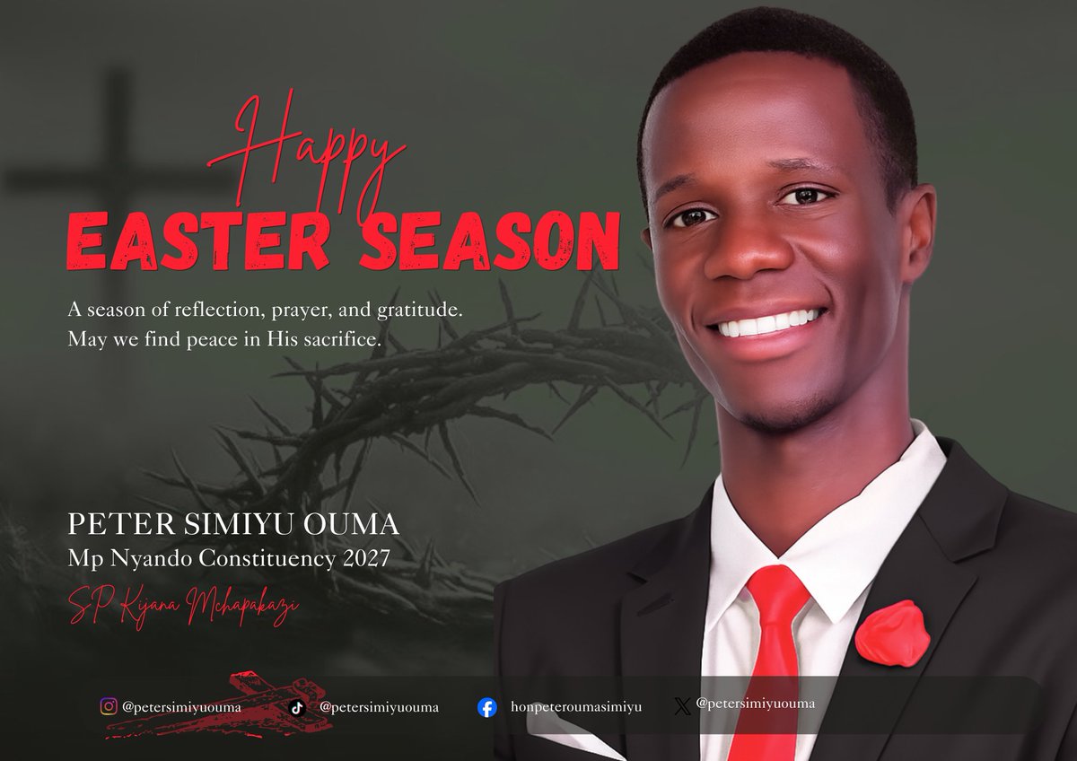 SimiyuPeterOuma's tweet photo. Happy Easter Brothers and Sisters https://t.co/dfZrPOuJKE