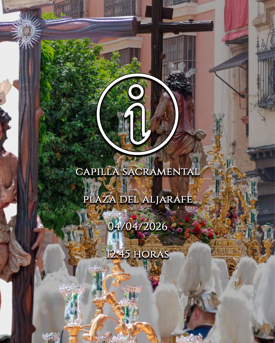 bandasol's tweet photo. Es Sábado Santo en Sevilla.
ℹ️ Acompañaremos al Santo Cristo Varón de Dolores de la Divina Misericordia.
🟢 @hdaddelsol
#50AñosdeSoL #SonesdeSoL #SSantaSevilla26 https://t.co/0j9omKD9tj