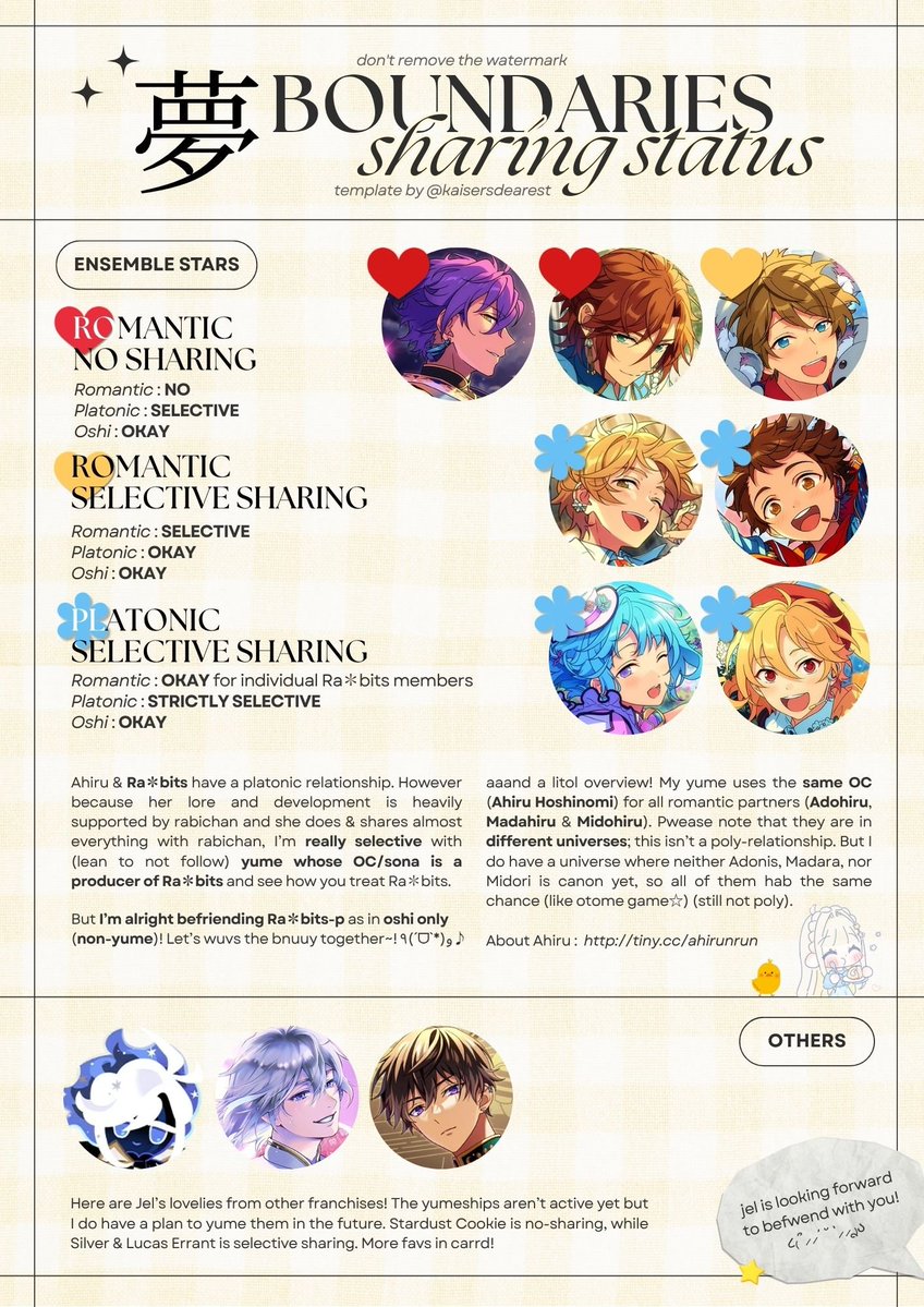 henlo! thought this's a good time to find fwends (shy but have a lot of loves to offer..!) any fandom is ok selama kamu ok dengan jel. (yume &amp; non-yume is okay too) ꜀(^. .^꜀  )꜆੭ ♡՞

you can check jelly-of-earth.carrd.co for more ☆ leave a reply if you wamt to be friend okie