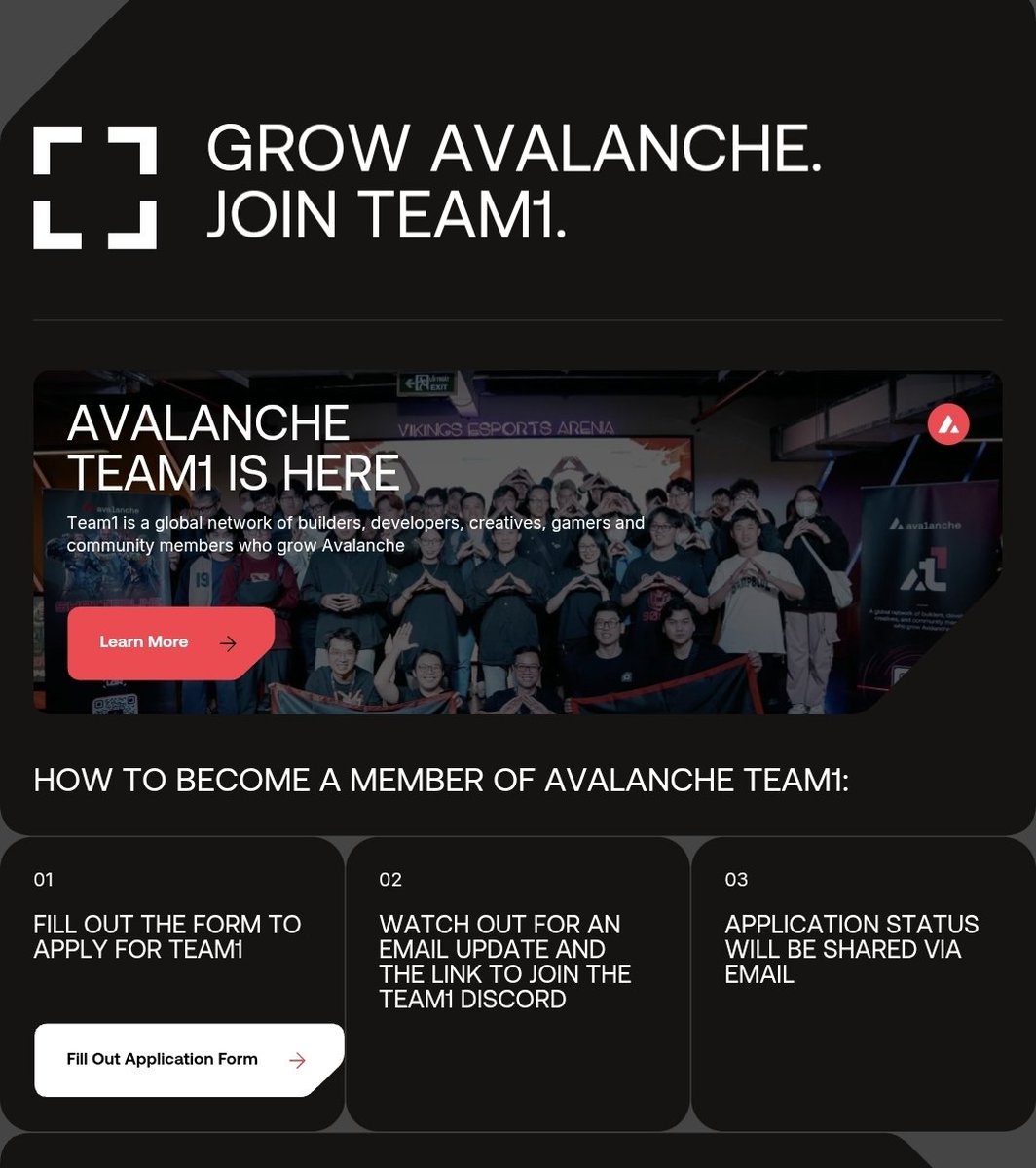 Team1VN's tweet photo. Why Team1 Vietnam

Because strong ecosystems begin with strong communities.

Team1 Vietnam brings together builders, creators and supporters who believe in the future of Avalanche.

Through local initiatives, events and shared knowledge, the Avalanche community in Vietnam continues to grow stronger. 🔺