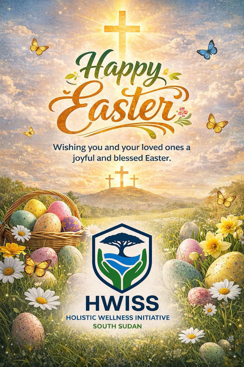 Holisticssd's tweet photo. From loss to hope.From struggle to resilience.This Easter, we continue the work of restoring what matters most: life and humanity.

Happy Easter 🤍
#holisticwellnessinitiativesouthsudan https://t.co/tN3dVVv2gP