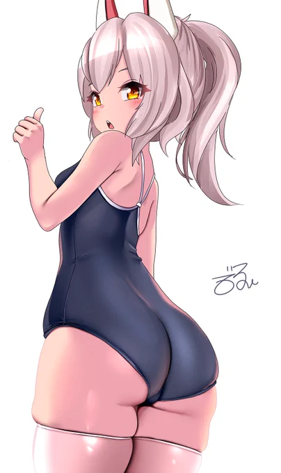 もちけつスク水綾波ちゃん #アズールレーン #Azurlane