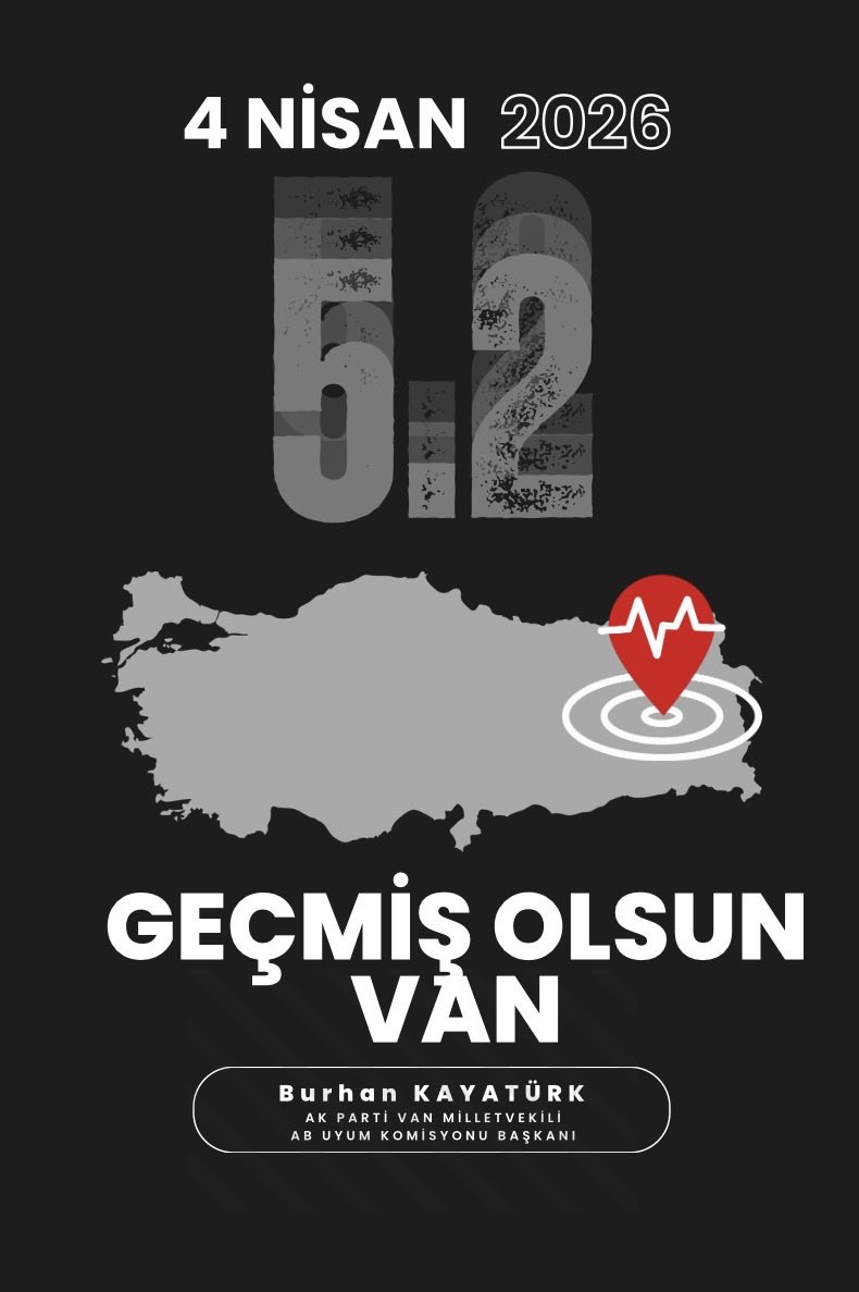 Bu sabah Tuşba merkezli meydana gelen deprem dolayısıyla tüm hemşerilerimize geçmiş olsun dileklerimi iletiyorum.

Şu ana kadar gelen bilgilere göre hamdolsun ki ciddi bir olumsuzluk yaşanmamış, herhangi bir can kaybı ya da ağır hasar tespit edilmemiştir.

Rabbim ülkemizi,