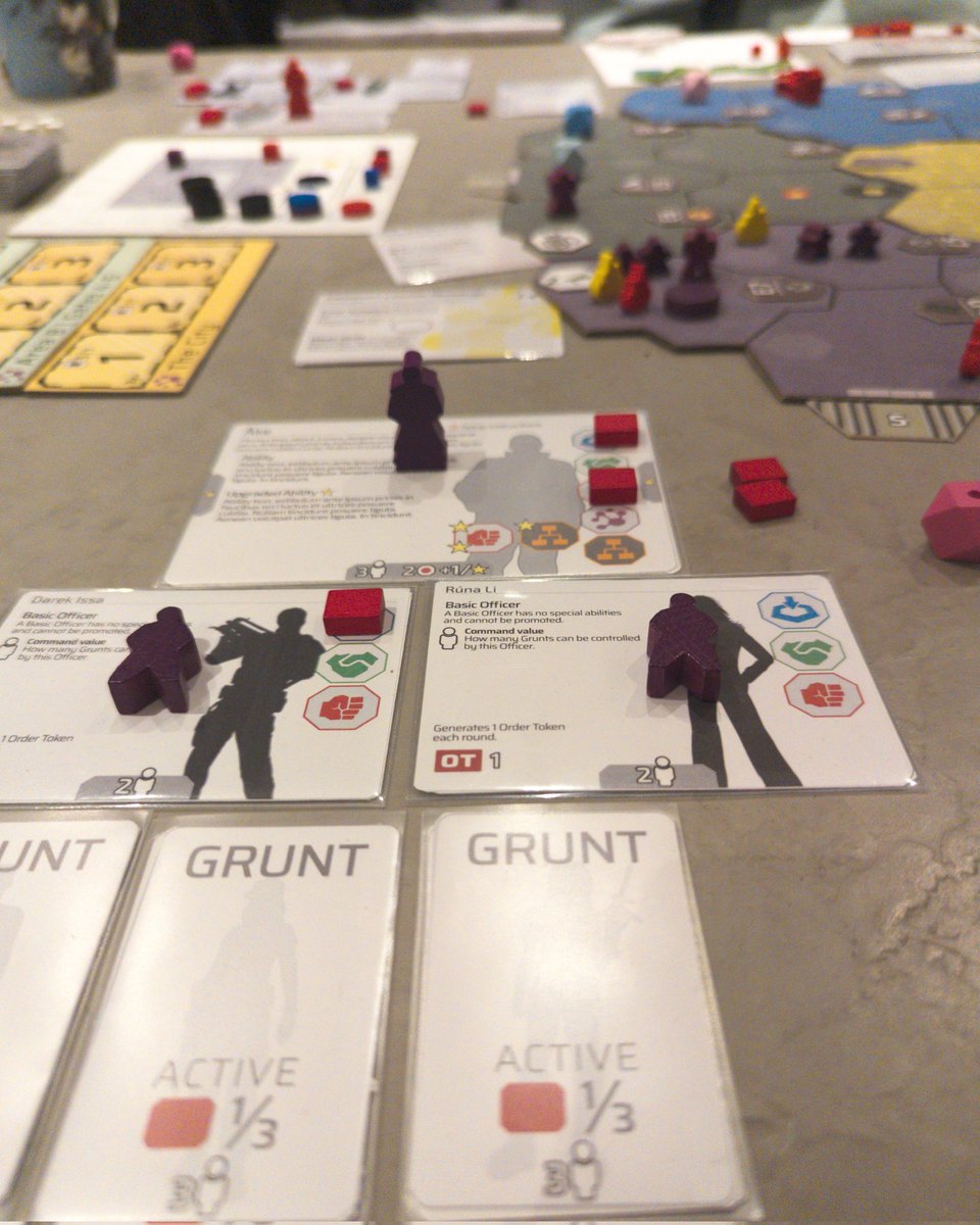 aCapGames's tweet photo. Some pics from a recent play test of my game. Project title AD-HOC. Went well, but unfortunately we didn't get far enough to test the mechanics that come into play later in the game.. 😅
#boardgames #boardgamedesign #boardgamedesigner #playtest #prototype https://t.co/Pv7GNXyawC