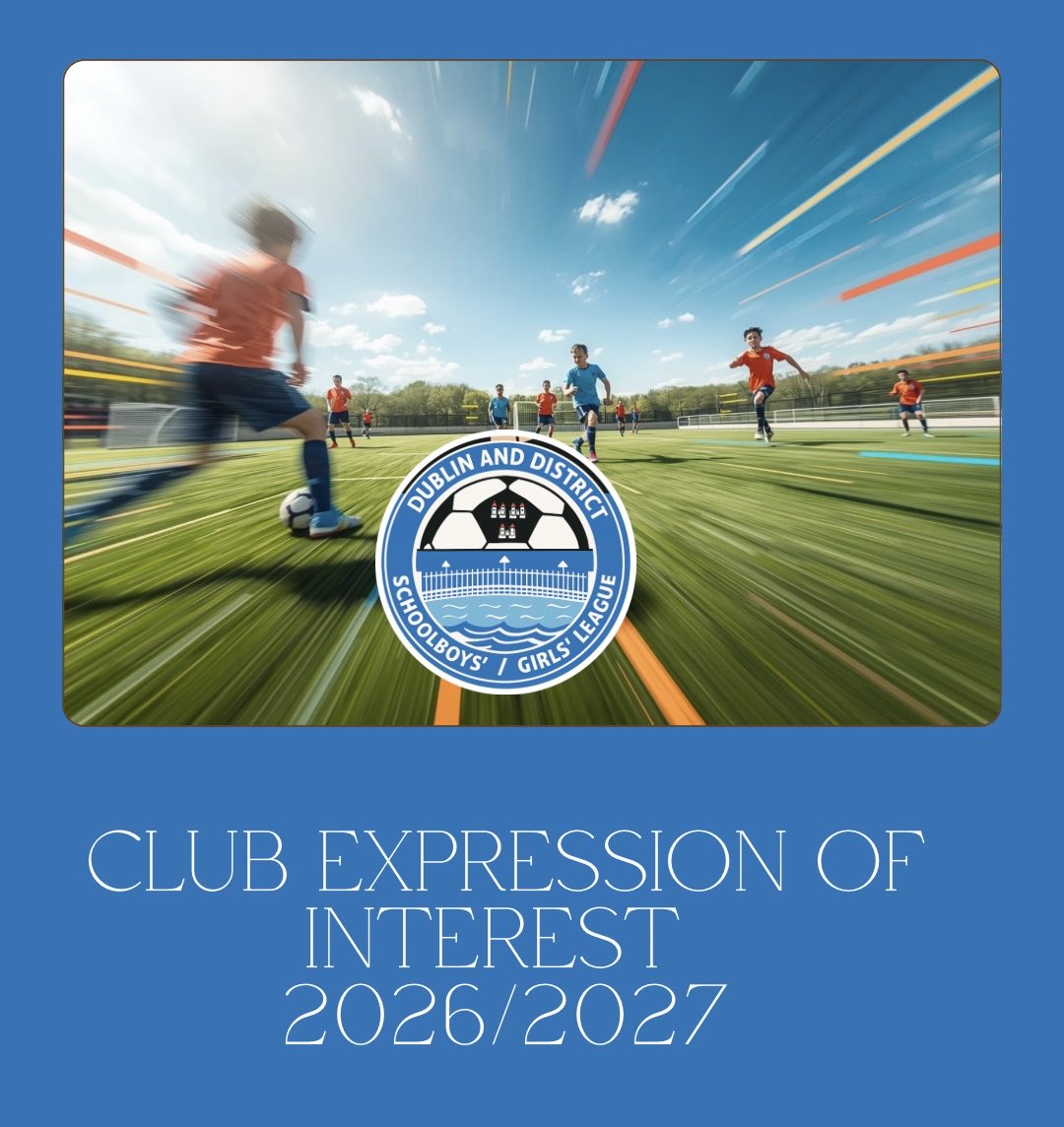 DDSL_Official's tweet photo. Club Expression of Interest for 2026/2027 ⚽️

More information click below 👇
https://t.co/TVJgXut5U9 https://t.co/vlH7PCnI4n