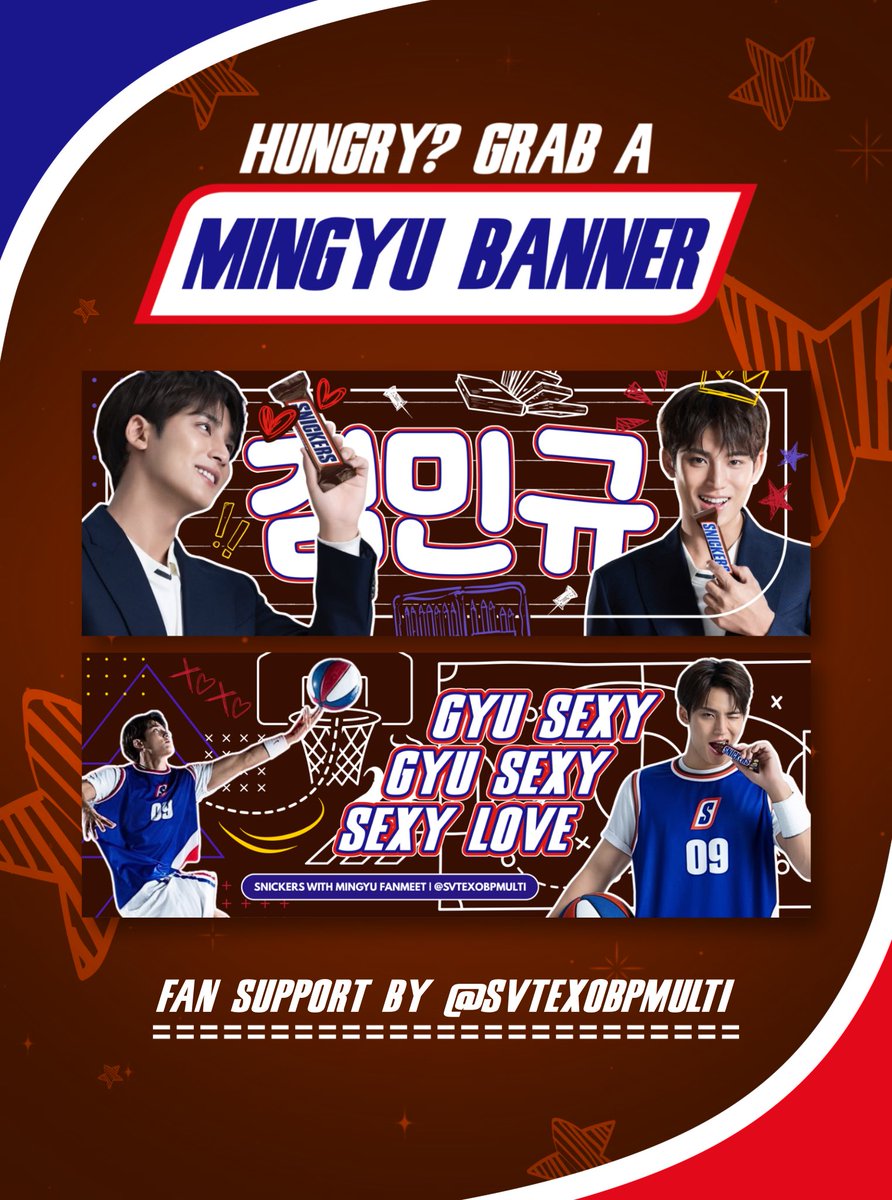 #SNICKERSwithMingyu Freebie ✨
 by : <a href="/svtexobpmulti/">JΛCE</a>

🗓️ april 11, 2026
📍 snickers energy station at quantum skyview, smart araneta coliseum

❤️strictly 1:1 (very limited qty)
💙 PLS like &amp; rt, mbf (optional)
🖤 open for trades (dm)

see you, fellow gyuldaengies &amp; carats! 🫶🏻