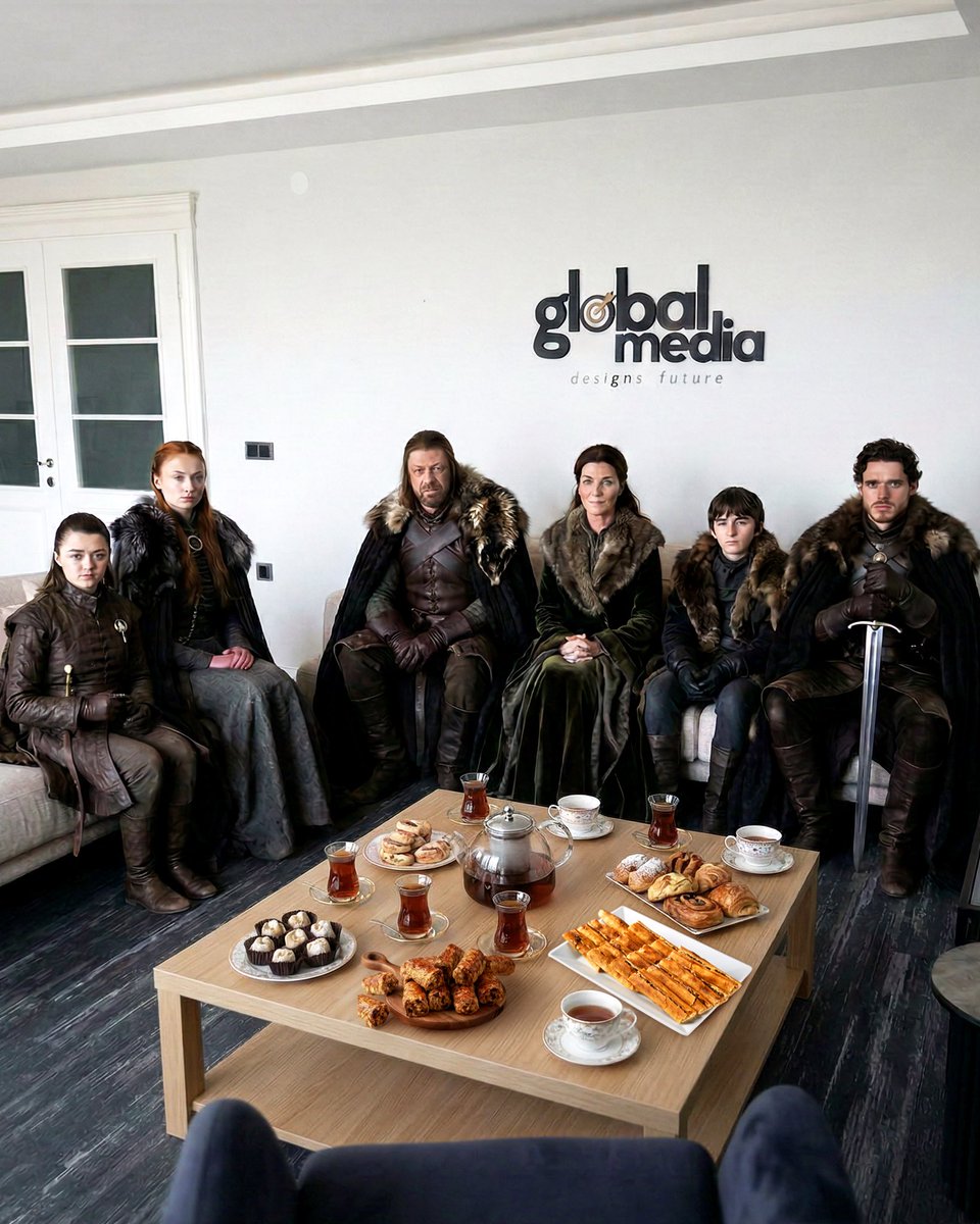 GlobalMediaa's tweet photo. Her projede; strateji, tasarım ve içerik gücüyle kazanırız. 🏆

Game of Thrones karakterleri bile bizimle aynı masaya otursa, strateji ve yaratıcı çözümler konusunda biz yine fark yaratırız. ⚔️

Dijital krallığınızı birlikte kurmak için buradayız. 💼 https://t.co/0V4WlZ9r9J