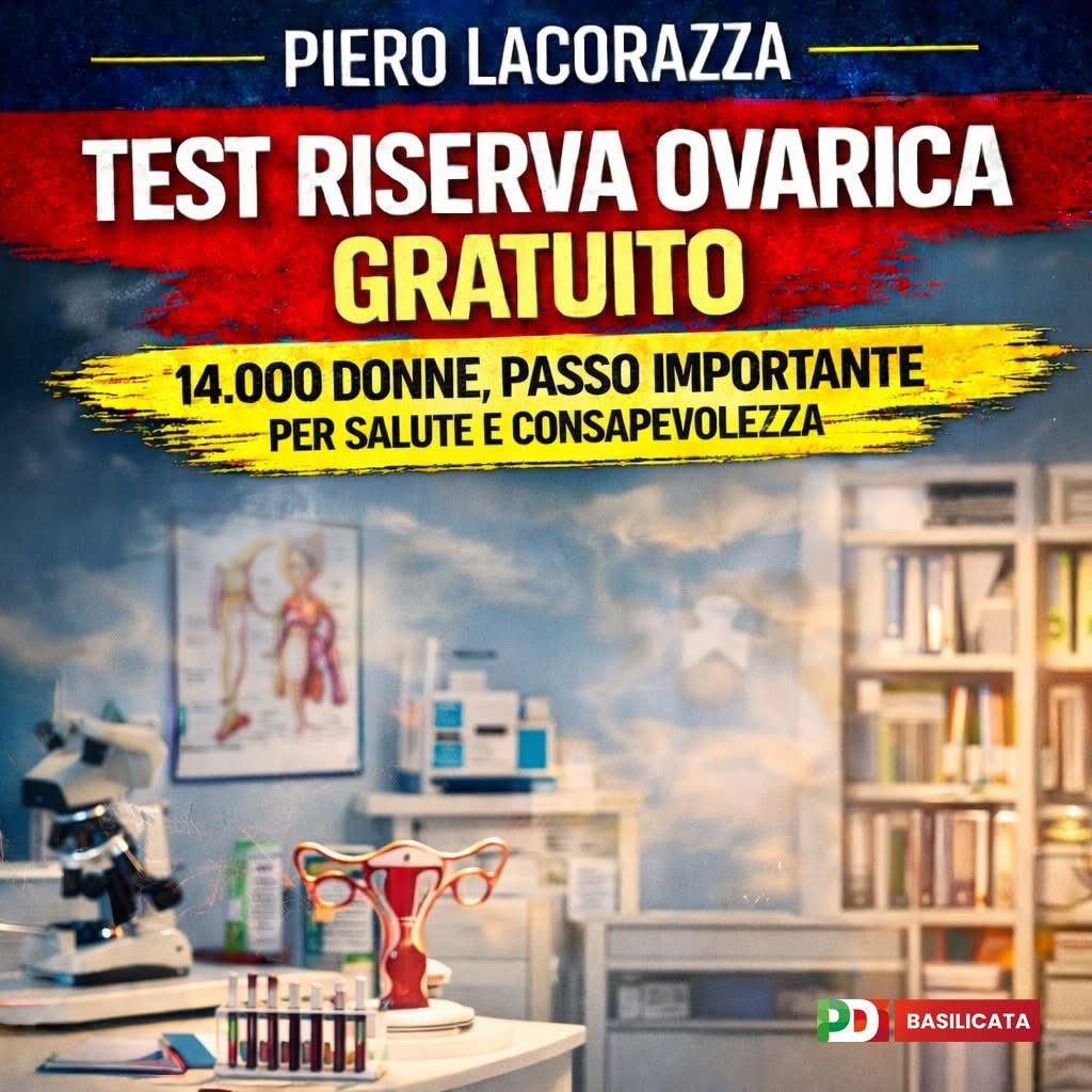 pierolacorazza's tweet image. +++ È un fatto importante +++
14.000 donne tra i 26 e i 30 anni, a cui se ne aggiungeranno ogni anno altre migliaia, grazie ad una nostra proposta, potranno fare lo screening gratuito per la riserva ovarica.
#Salute #Fertilità #Regione #Basilicata 
consiglio.basilicata.it/consiglioinfor…