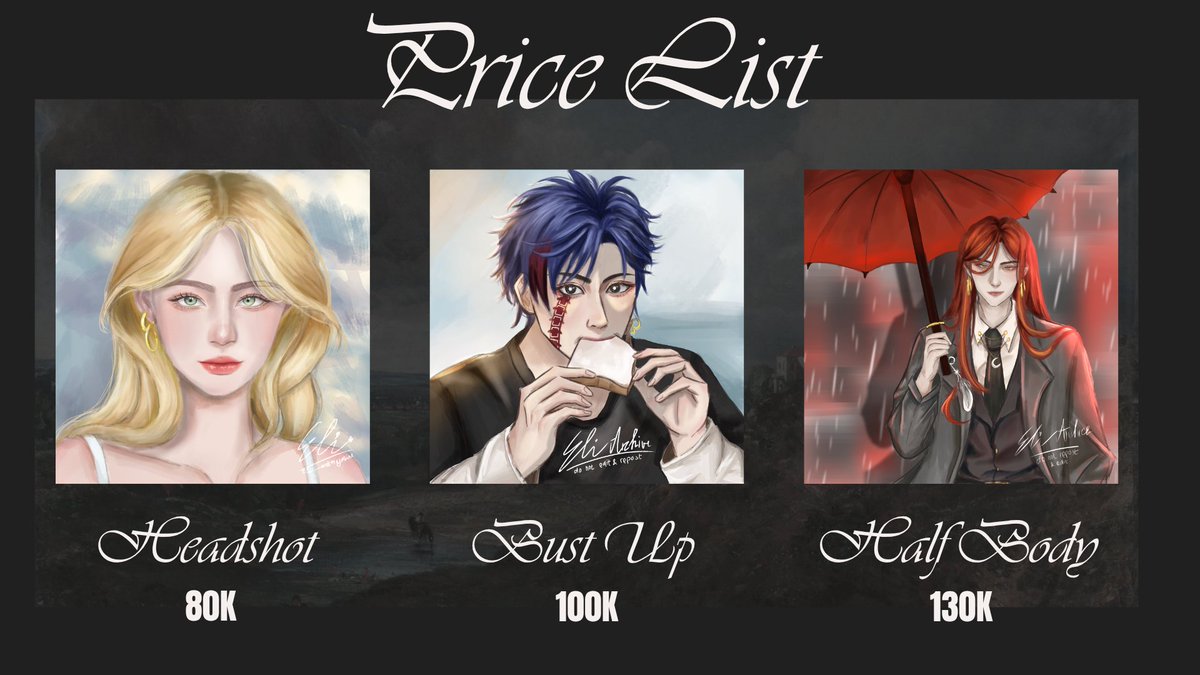 eliarchive88's tweet image. [RT and like are very appreciated]✨️

Haloo, aku open comms lagi yaa. Minggu ini aku buka untuk 3 SLOT buat yang mau tanya2 atau komis silahkan DM aku secepatnya. Thank you🫰🌹

#commissionsopen #Commission #zonauang #zonajajan #illustration #ArtistOnX