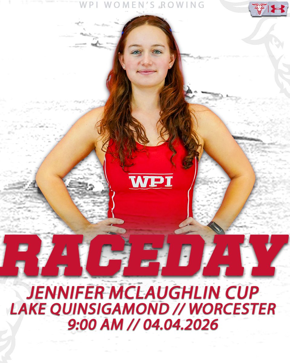 WPIAthletics's tweet photo. 🔴RACEDAY🔴

@WPIWRowing hits the water for the Jennifer McLaughlin Cup starting at 9am on Lake Quinsigamond! 

Tune in ⤵️
🎥-https://t.co/yIbRxq2nLM
📊-https://t.co/HAOsljlGaL

🚣‍♀️x🐐
#GoatNation #d3row https://t.co/iqq7v9hflX