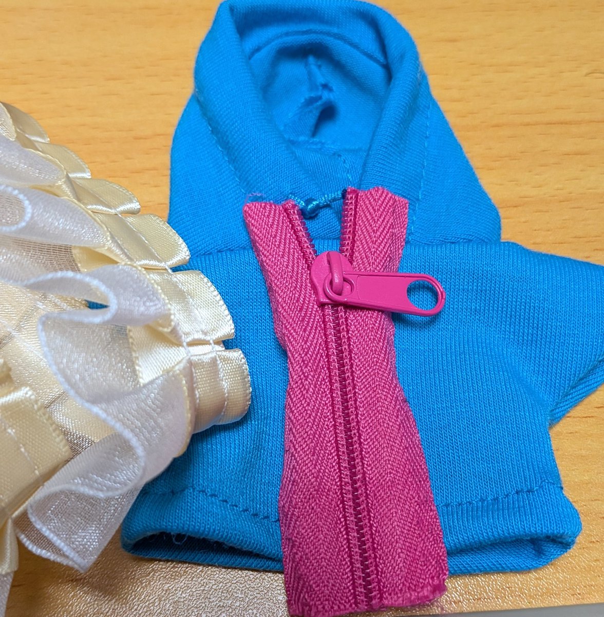 既製のぬい服にファスナーつけていこうかと☺️