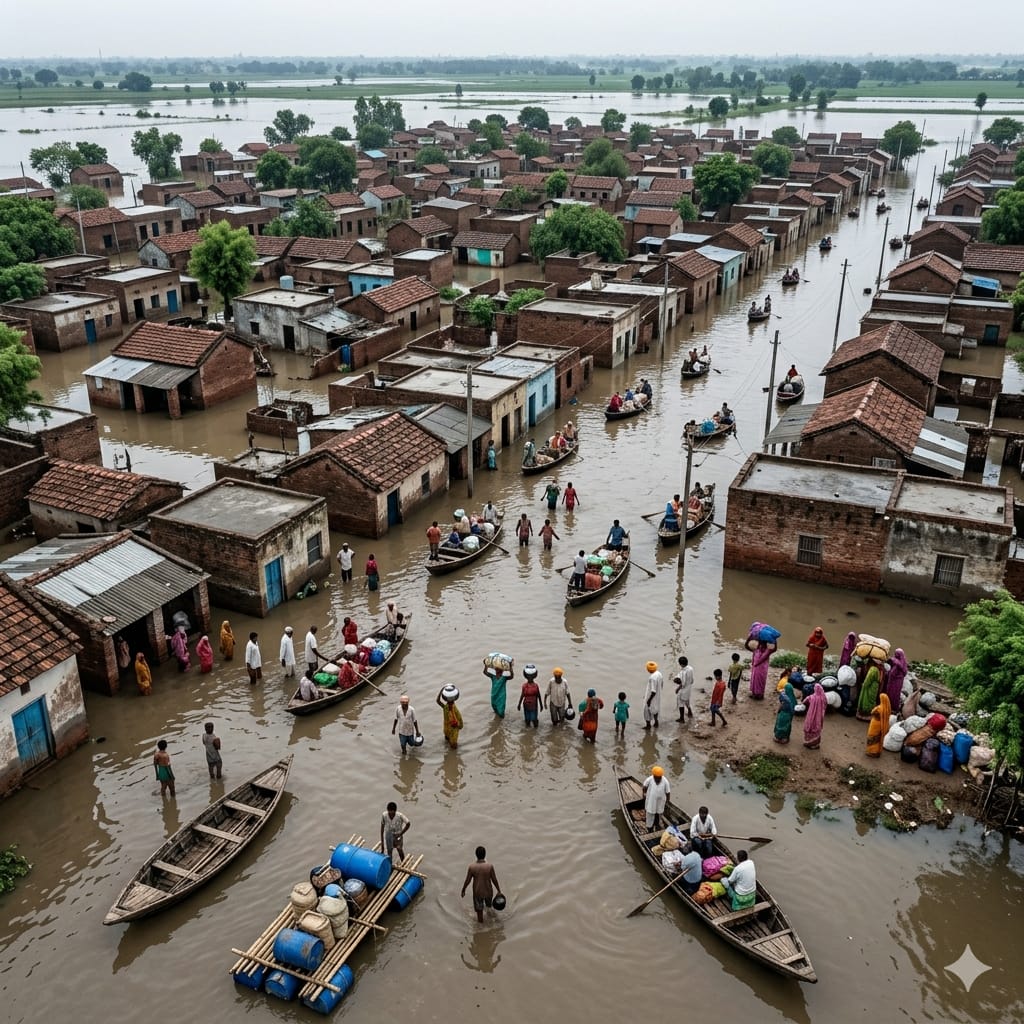 SAnewsMP's tweet image. Thread 2
गांव की एससी कॉलोनी के लगभग 150 घर पूरी तरह जलमग्न हो गए थे, परिवारों को मजबूरन अपना घर छोड़ना पड़ा था।
#FloodImpact #RuralIndia #Struggle #SANewsMP