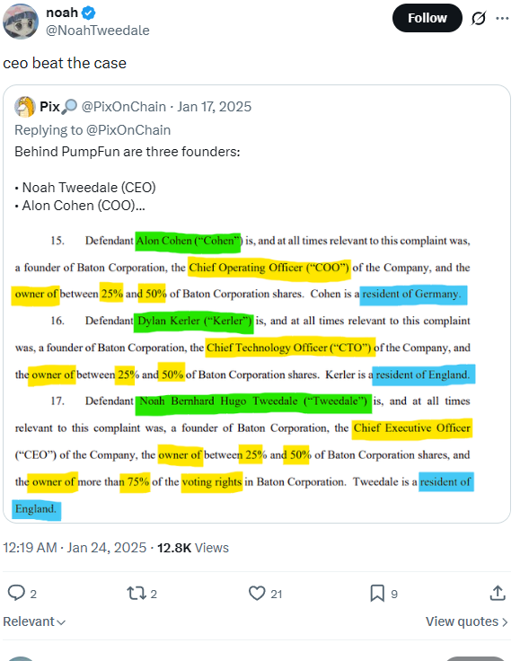 Pumpoo_'s tweet photo. I genuinely have found something massive.

Okay, so pumpfun is run by three people Alon (COO), Dylan Kerler (CTO) and the CEO is @NoahTweedale 

I was looking on Noah Tweedale's X account and I found this community pinned on his profile called 'GYARU'.

There is literally two people and Noah THE CEO OF FUCKING pumpfun is one of them. 

At first, I thought 'Well anyone can add anyone to a community right?'

That is true.

BUT... You can not pin a community to someone else's profile.

He had to have done that himself.

Listen, we have potentially a massive narrative on our hands here, but we all need to join and start bull posting this CA together and run it like its his actual coin.

Look its his real profile:

His X- https://t.co/HH0cYiANAg

Proof its his X : https://t.co/UqfBUW33Vu

The community: https://t.co/6J9MTDXuHs

Know your meme: https://t.co/px9tQFKIIq

EVERYONE JOIN THE COMMUNITY AND POST THE CA, THIS IS THE CEO OF PUMPFUN!!!

DO YOU SEE THE POTENTIAL WE HAVE HERE?