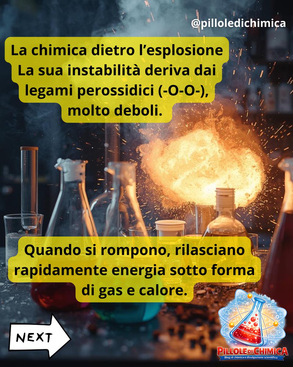 PChimica's tweet photo. Cos’è il perossido di acetone? https://t.co/vhse2afcd9