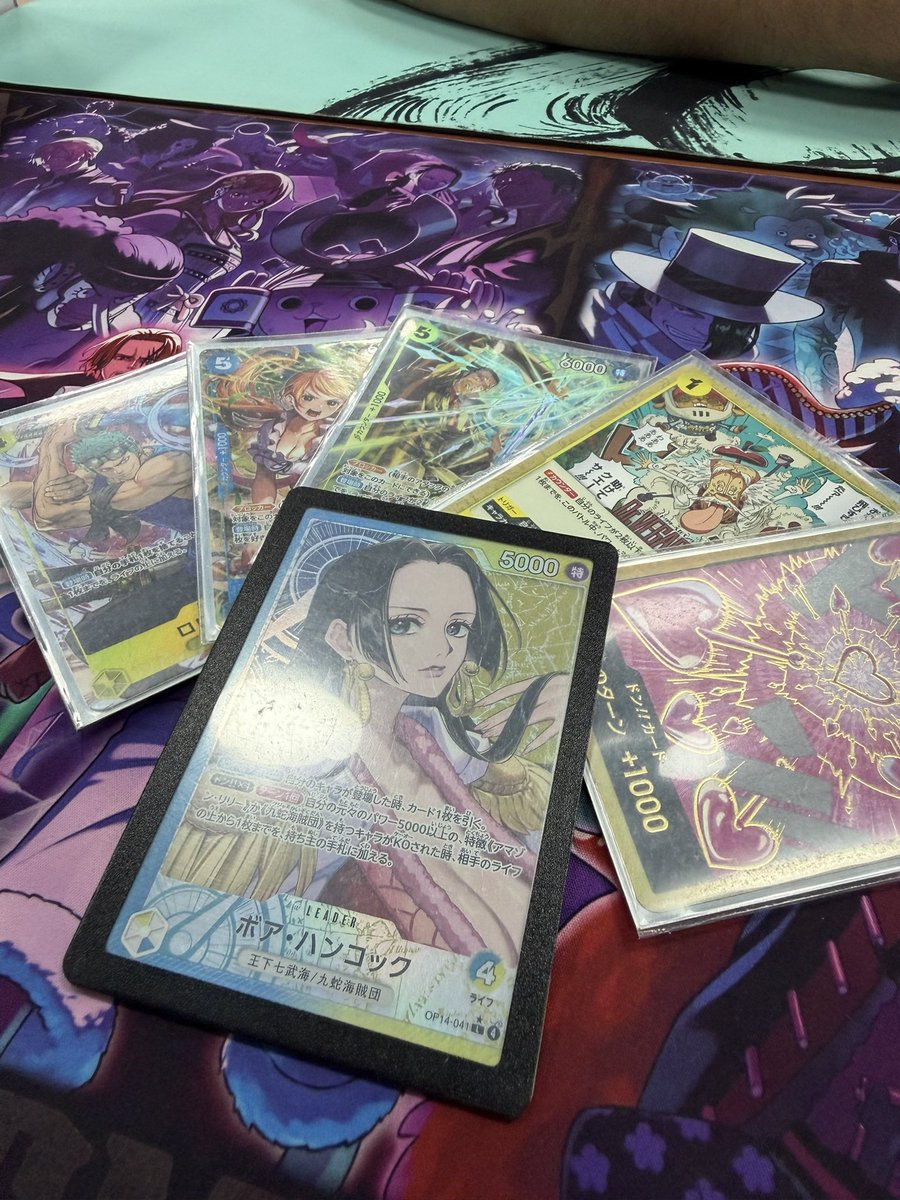 mondtcg's tweet photo. Infinity Hobbies 04/04

Boa ボア

R1 P Enel エネル ✅ (2nd) 
R2 P Enel エネル ✅ (2nd)
R3 Egghead Luffy ルフィ ✅ (2nd)
R4 Croco Boy 🐊@tcg_lynx  (1st)
R5 G Mihawk クロコダイル✅ (2nd) 

No win dice! Strong deck! https://t.co/QCvJUNIhzy