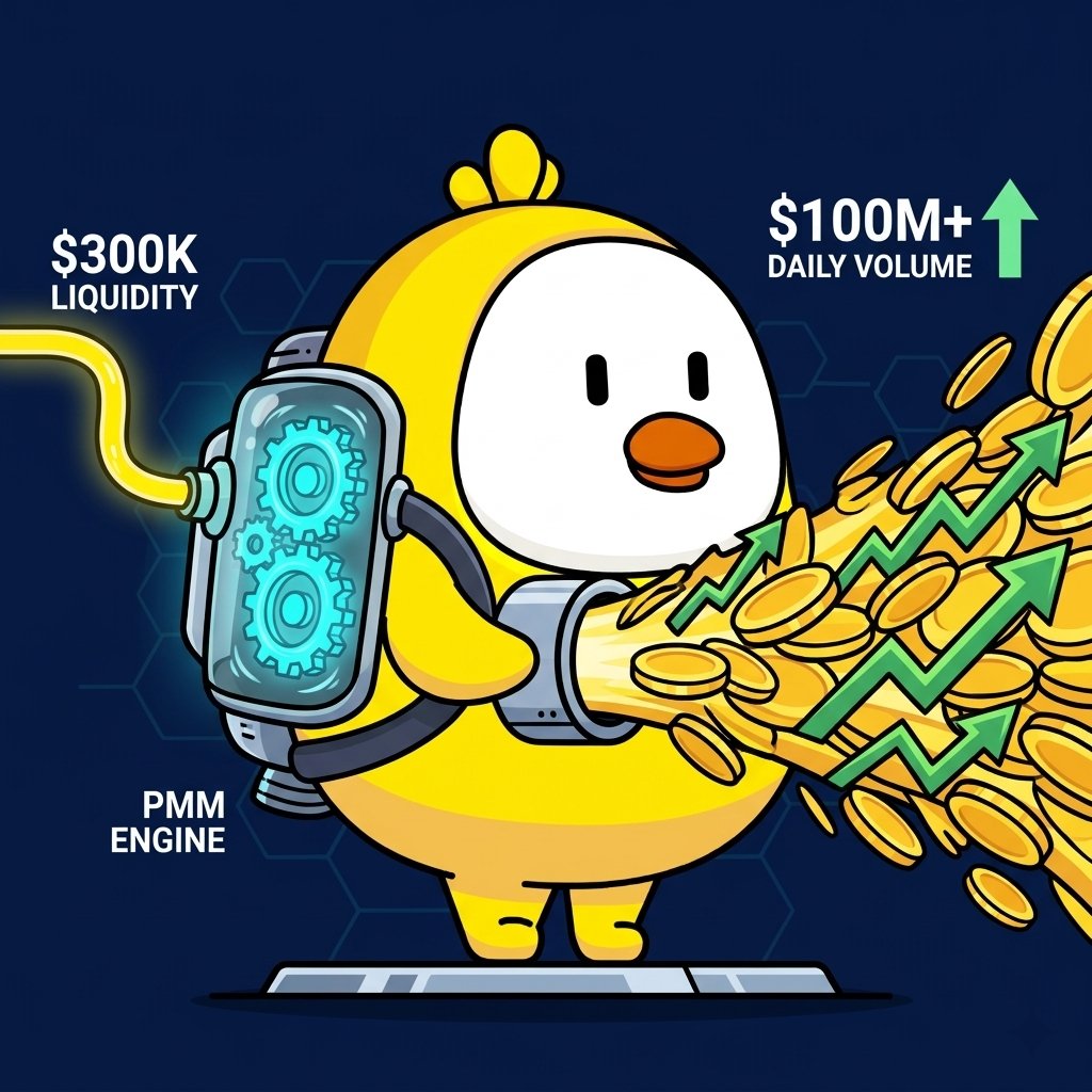 $100M+ daily volume… with just $300K liquidity 

Our USDT/USDC pmm pool hit a new 24H high, powered by liquidity that tightly tracks price.

Higher capital efficiency. Real trading demand.
Not just TVL games.
app.dodoex.io/pool/0x04571c3…