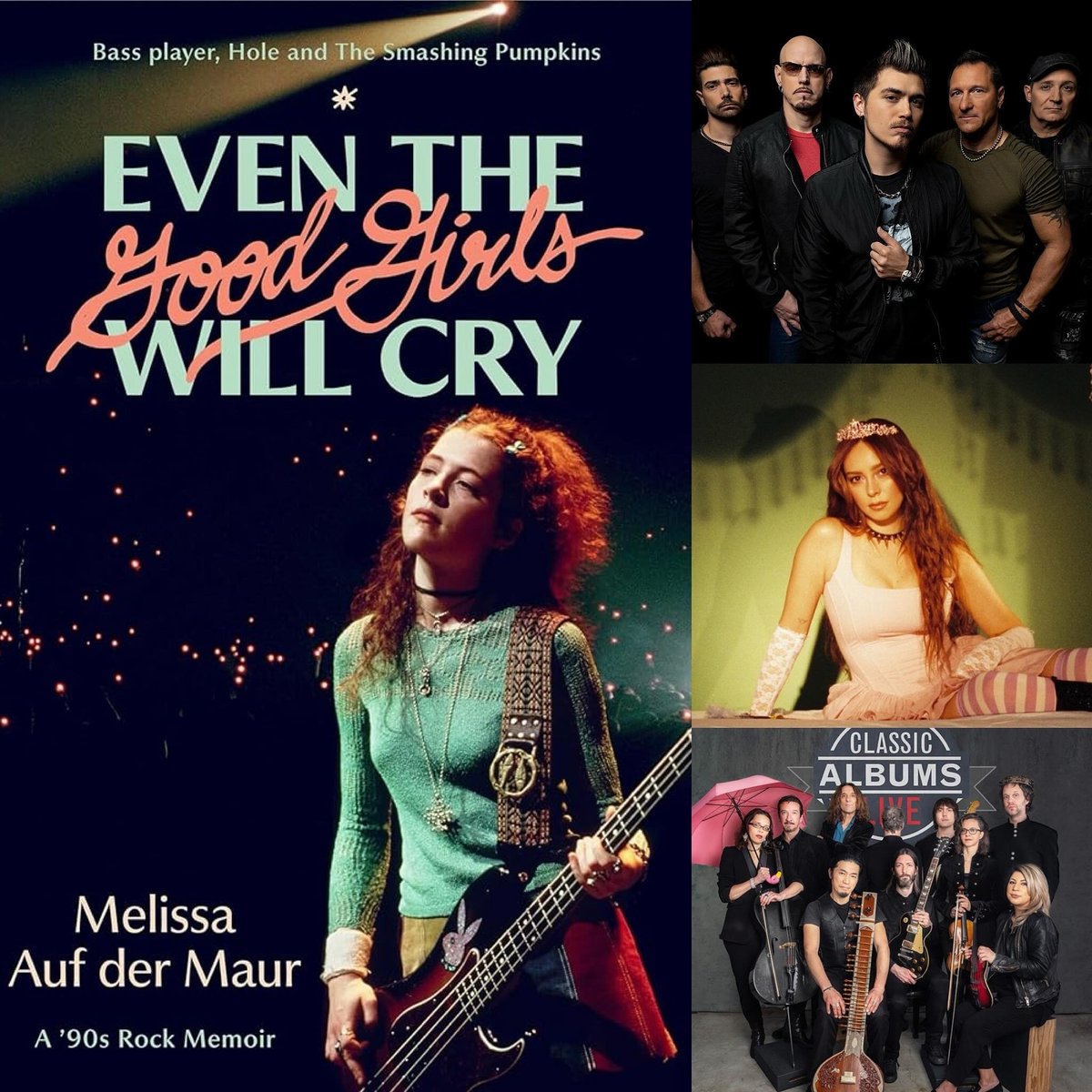ThatEricAlper's tweet image. My SiriusXM show: Interviews with Melissa Auf der Maur, to talk life after Hole and The Smashing Pumpkins, plus her new book. I’m also catching up with Fuel and rising alt-pop voice LØLØ, and Craig Martin stops by to talk bringing iconic records to life on stage with Classic