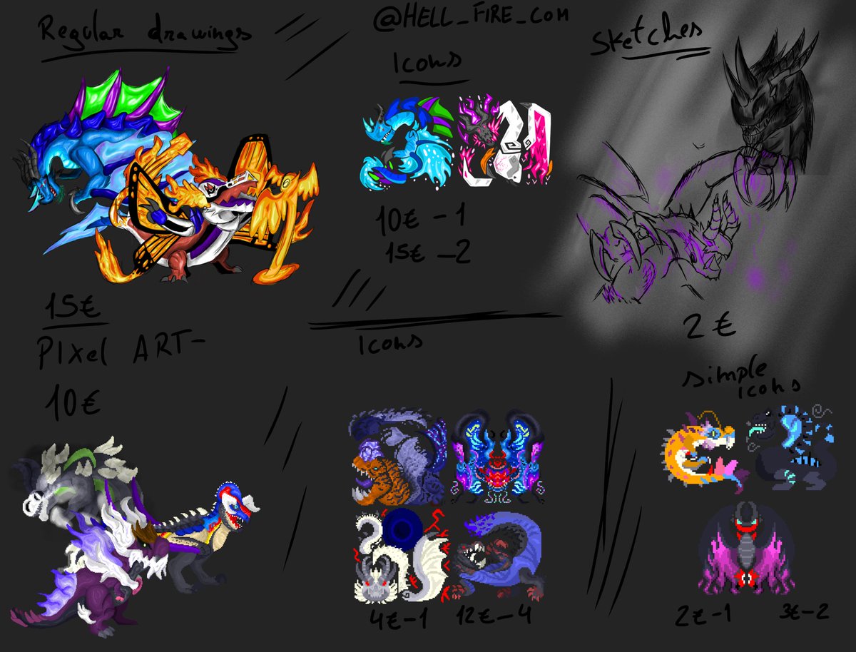 Hell_Fire_Com's tweet photo. // blah blah 
Ik this is a parody account 

But imma advertise my commissions here

( Only accept payment through PayPal ) https://t.co/AJWs9MhehR